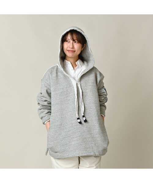 45R(フォーティファイブアール)の「葉山ものがたり 裏毛の908ブルーオーシャンケーブルフーディ(トップ)(トップス・レディース・23-グレートップ・02-S/04-L)」の5枚目の写真