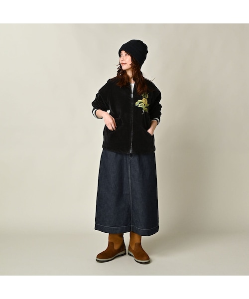 45R（フォーティファイブアール）の「葉山ものがたり 別珍の908HAYAジャン（ジャケット/アウター・レディース・78-ミッドナイトネイビー・02-S/03-M/04-L）」の3枚目の写真