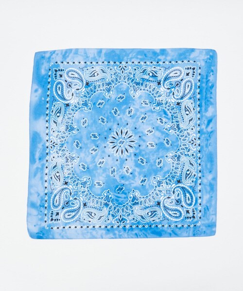 CIAOPANIC（チャオパニック）の「タイダイバンダナ（バンダナ/スカーフ・レディース・ブルー/グレー/サックスブルー・FREE）」の3枚目の写真