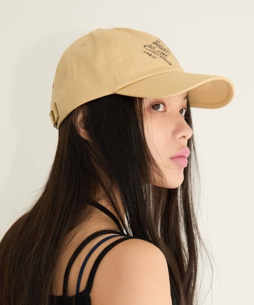 Omekashi(オメカシ)の「【LY】Letter cap(キャップ・レディース・イエロー・F)」の1枚目の写真