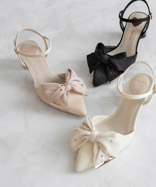 RANDA（ランダ）の「【Heart Collection】ハートスパンコールアンクルストラップパンプス（その他・レディース・その他）」の9枚目の写真