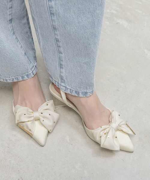 RANDA（ランダ）の「【Heart Collection】ハートスパンコールアンクルストラップパンプス（その他・レディース・その他）」の3枚目の写真