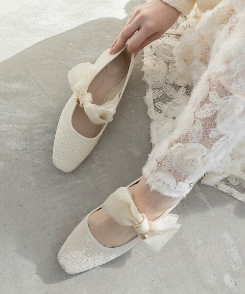 RANDA（ランダ）の「【Heart Collection】2WAY シアーリボンハートフラットパンプス（その他・レディース・その他）」の8枚目の写真