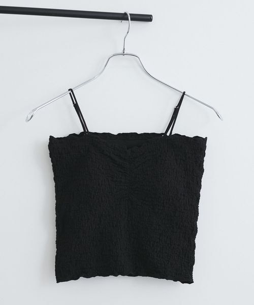 VIS(ビス)の「シャーリングキャミソール(その他・ピンク系(35)・FREE)」の4枚目の写真