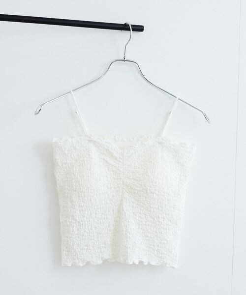 VIS(ビス)の「シャーリングキャミソール(その他・ピンク系(35)・FREE)」の3枚目の写真