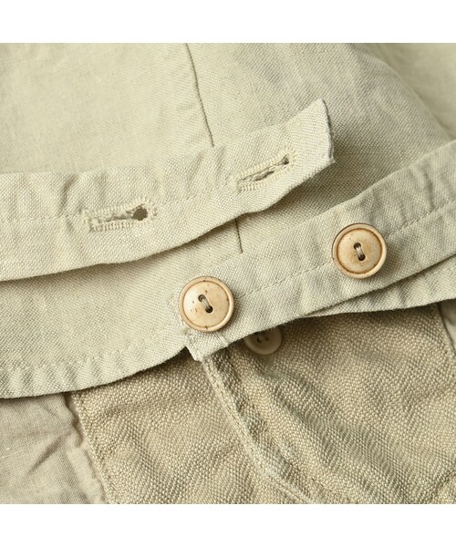 45R(フォーティファイブアール)の「リネンヘリンボンの908ベスト(ジャケット/アウター・レディース・12-ベージュ・01-XS/02-S/03-M/04-L)」の18枚目の写真