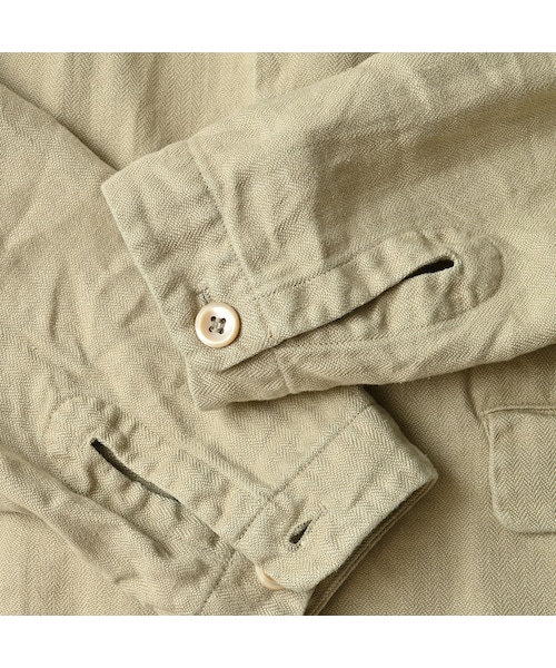 45R（フォーティファイブアール）の「リネンヘリンボンの908馬ジャケット（ジャケット/アウター・レディース・12-ベージュ・02-S/04-L）」の20枚目の写真