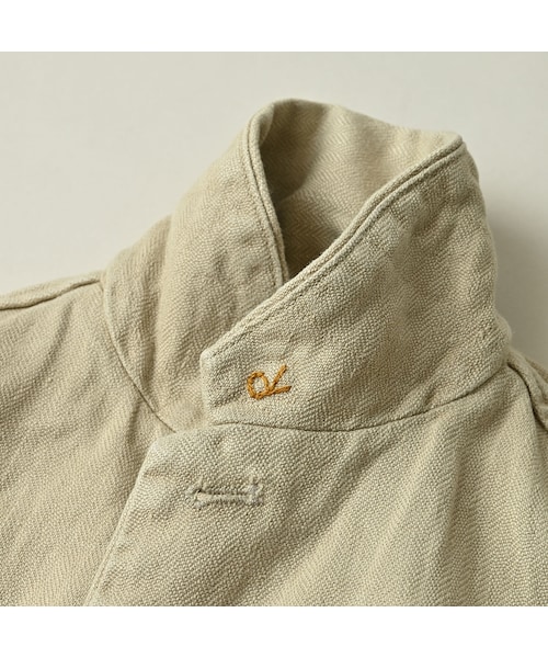 45R（フォーティファイブアール）の「リネンヘリンボンの908馬ジャケット（ジャケット/アウター・レディース・12-ベージュ・02-S/04-L）」の17枚目の写真