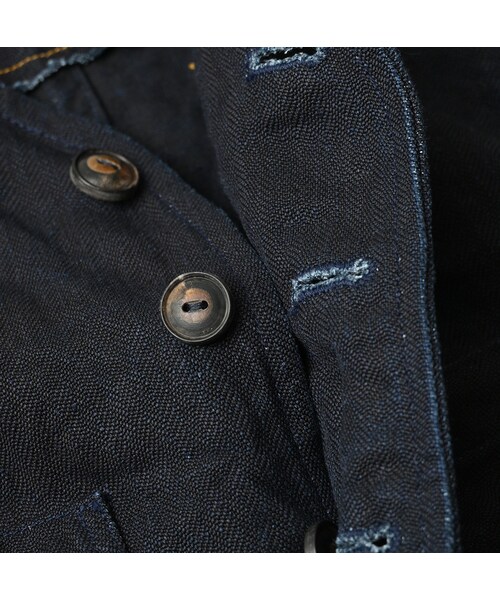 45R(フォーティファイブアール)の「リネンヘリンボンの908ベスト(インディゴ)(ジャケット/アウター・レディース・73-インディゴ・01-XS/02-S/03-M/04-L)」の16枚目の写真