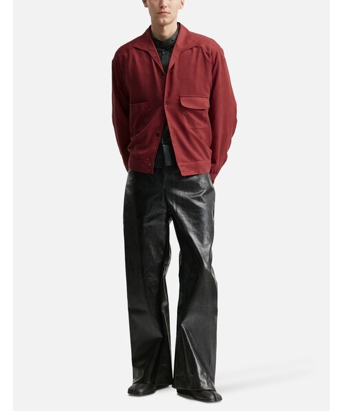 ANCELLM（アンセルム）の「Vegan Suede Open Collar Shirt（その他・メンズ・other・1/2/3）」の5枚目の写真