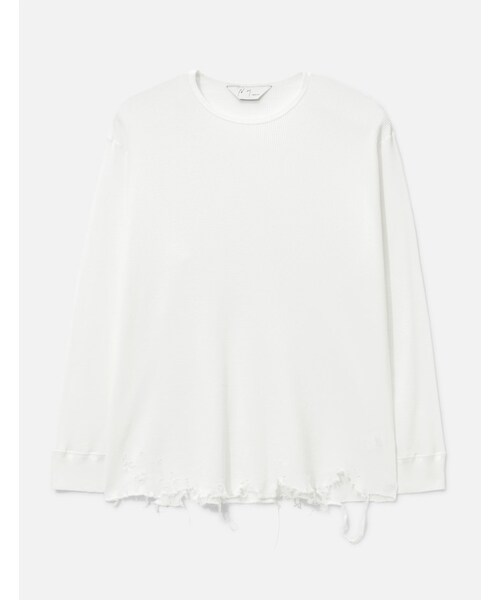 Damage Waffle Crew Long Sleeves T-Shirt