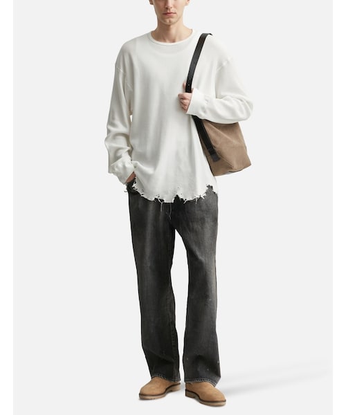 ANCELLM（アンセルム）の「Damage Waffle Crew Long Sleeves T-Shirt（その他・メンズ・other・1/2/3）」の5枚目の写真
