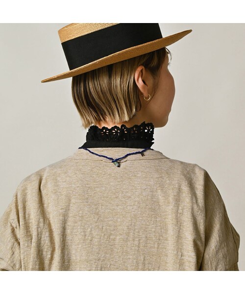 45R(フォーティファイブアール)の「天竺のビッグスリットTシャツ(トップ)(トップス・レディース・12-リネンベージュトップ・00-フリー)」の9枚目の写真