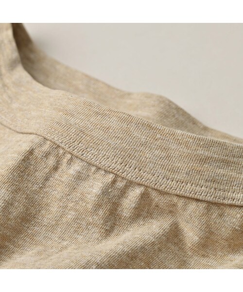 45R(フォーティファイブアール)の「天竺のビッグスリットTシャツ(トップ)(トップス・レディース・12-リネンベージュトップ・00-フリー)」の11枚目の写真