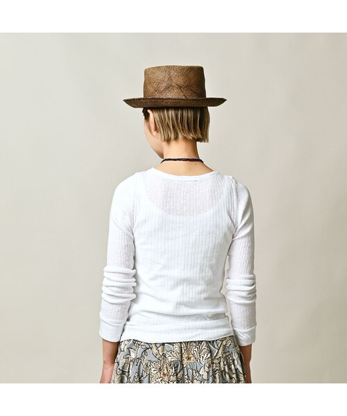 45R（フォーティファイブアール）の「トタンテレコのTシャツ（トップス・レディース・02-シロ/92-クロ・02-M/03-L）」の7枚目の写真