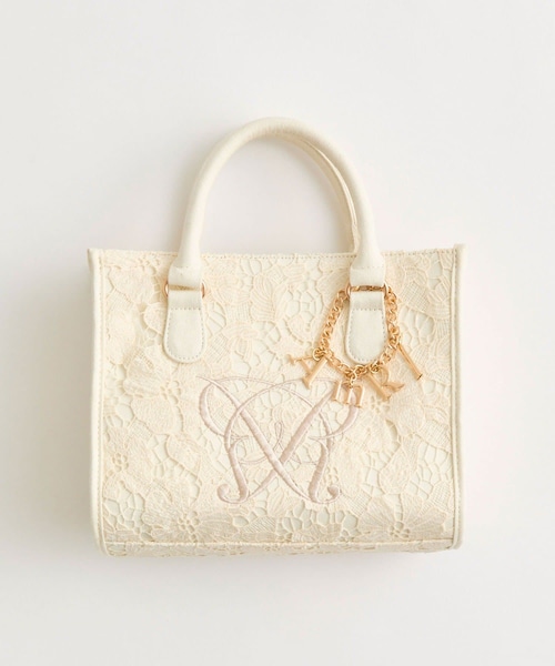 OLIVE des OLIVE（オリーブデオリーブ）の「エメリレースミニトート（バッグ・レディース・ブラック/アイボリー/グレー・FREE）」の2枚目の写真