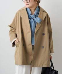 PUAL CE CIN | リラックスミドル丈トレンチコート(トレンチコート)