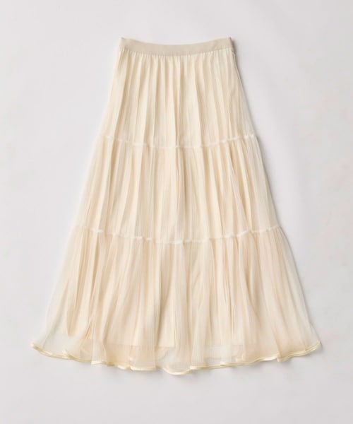 OLIVE des OLIVE(オリーブデオリーブ)の「チュールティアードスカート(スカート・レディース・ブラック/アイボリー・FREE)」の2枚目の写真
