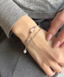 ステンレス2連ブレスレット