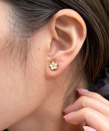 Lattice | フラワーマグネットピアス(イヤリング)