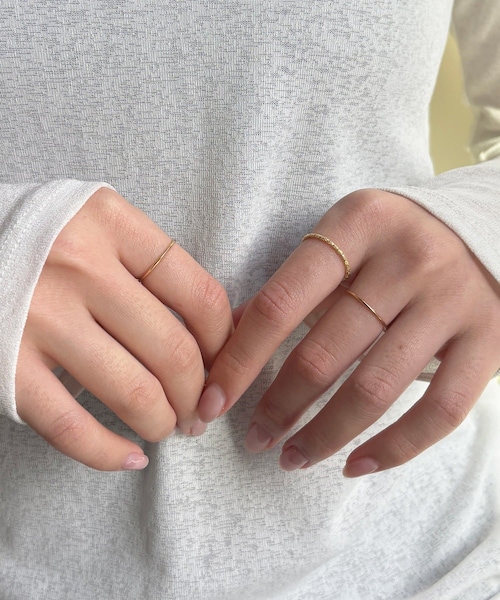 Lattice（Lattice）の「メタルリングセット(3P)（リング・レディース・シルバー/ゴールド・FREE）」の2枚目の写真