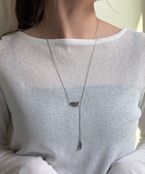 Lattice（Lattice）の「メタルロングネックレス（ネックレス・レディース・ゴールド/シルバー・FREE）」の2枚目の写真
