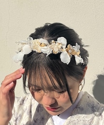 Lattice | 【和装におすすめ/オケージョン】ボリュームフラワーカチューシャ(カチューシャ)