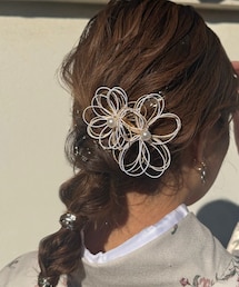 Lattice | 【和装におすすめ/オケージョン】フラワー水引きコーム(その他ヘアアクセサリー)