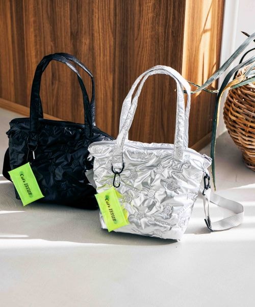 GLOBAL WORK（グローバルワーク）の「Cat's ISSUE/撥水マルチWAYキルトバッグ/636178（バッグ・ブラック09/シルバー12・ONESIZE）」の5枚目の写真