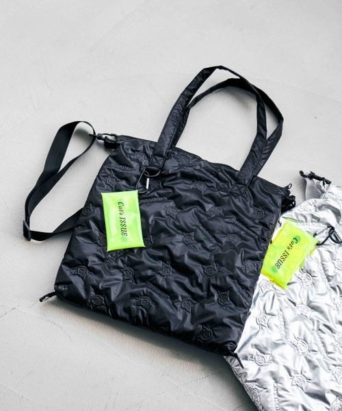GLOBAL WORK（グローバルワーク）の「Cat's ISSUE/撥水マルチWAYキルトバッグ/636178（バッグ・ブラック09/シルバー12・ONESIZE）」の4枚目の写真