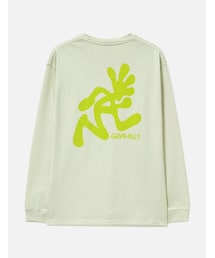 Running Man Long Sleeves T-Shirt Pigment Dyed