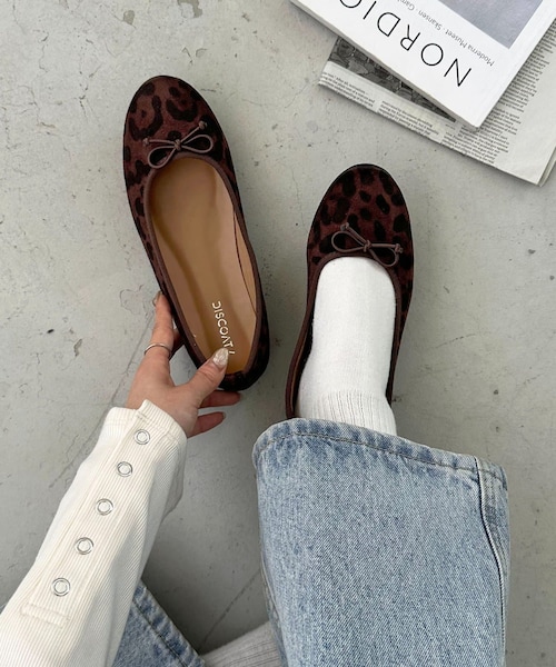 DISCOAT（ディスコート）の「【S～XLサイズ展開】コンフォートバレエシューズ（パンプス・レディース・ブラック/ブラウン/シルバー・XL/M/S/L）」の2枚目の写真