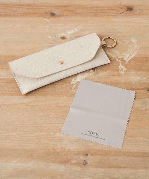 3coins(3coins)の「メガネケース(ファッション雑貨・その他/アイボリー/ブラック・FREE)」の2枚目の写真