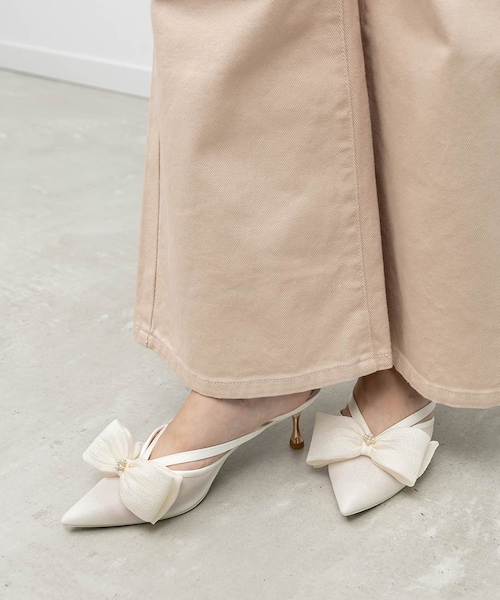 RANDA（ランダ）の「シアーリボンミュールパンプス（その他・レディース・その他）」の3枚目の写真