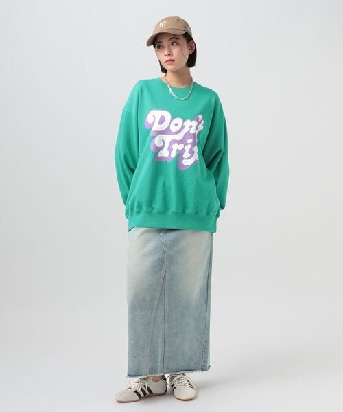 BAYFLOW（ベイフロー）の「別注プリントスウェットプルオーバー（ユニセックス）（その他・オフホワイト11/ピンク20/グリーン70・M/L）」の19枚目の写真