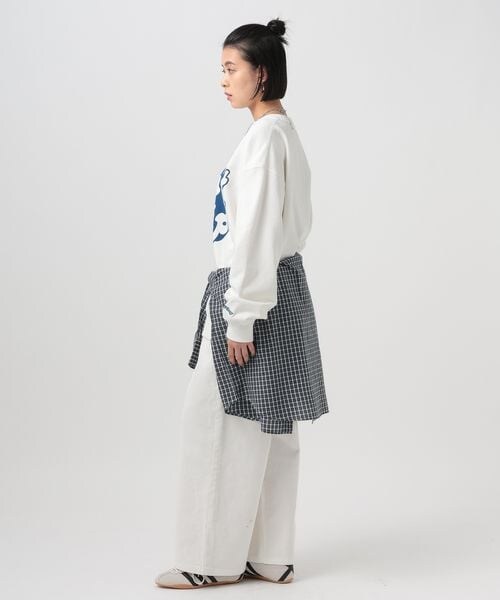 BAYFLOW（ベイフロー）の「別注プリントスウェットプルオーバー（ユニセックス）（その他・オフホワイト11/ピンク20/グリーン70・M/L）」の7枚目の写真