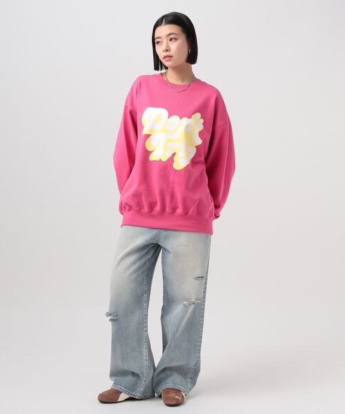 BAYFLOW（ベイフロー）の「別注プリントスウェットプルオーバー（ユニセックス）（その他・オフホワイト11/ピンク20/グリーン70・M/L）」の12枚目の写真