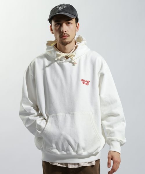 BAYFLOW（ベイフロー）の「【Free＆Easy（フリーアンドイージー）別注バックプリントパーカー（その他・オフホワイト11/グリーン70/ブルー80・M/L）」の5枚目の写真