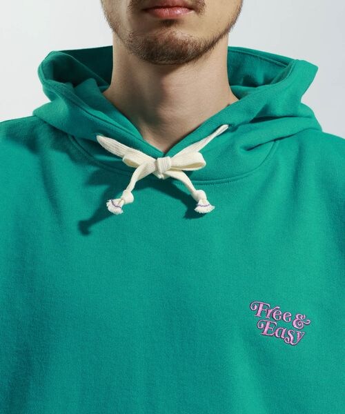 BAYFLOW（ベイフロー）の「【Free＆Easy（フリーアンドイージー）別注バックプリントパーカー（その他・オフホワイト11/グリーン70/ブルー80・M/L）」の19枚目の写真