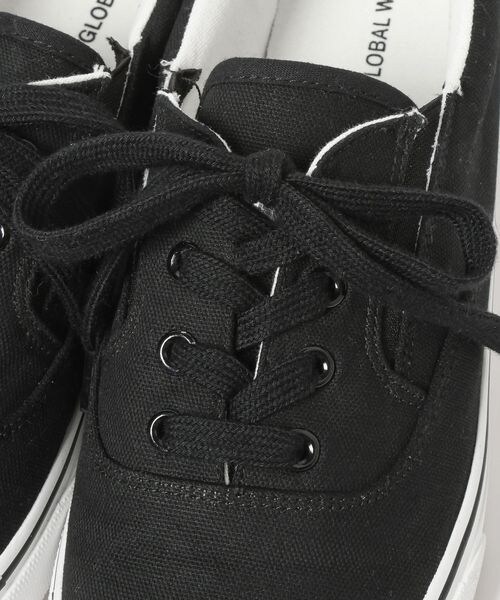 GLOBAL WORK（グローバルワーク）の「らくっションキャンバススニーカー/646778（その他・メンズ・オフ05/ブラック09・M (26-26.5cm)/L (27-27.5cm)）」の16枚目の写真