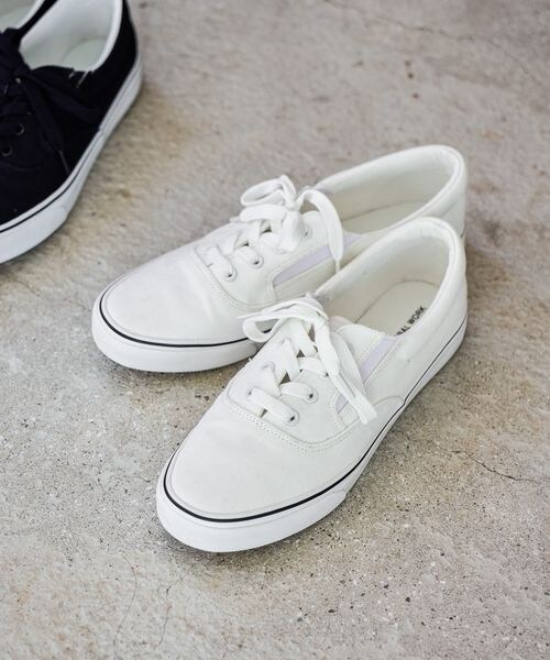 GLOBAL WORK（グローバルワーク）の「らくっションキャンバススニーカー/646778（その他・メンズ・オフ05/ブラック09・M (26-26.5cm)/L (27-27.5cm)）」の5枚目の写真