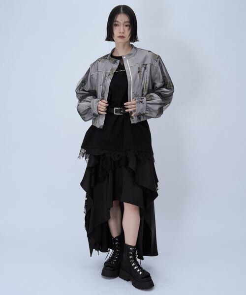 HARE（ハレ）の「2WAYフラワーシアーレイヤーブルゾン（）」 - WEAR