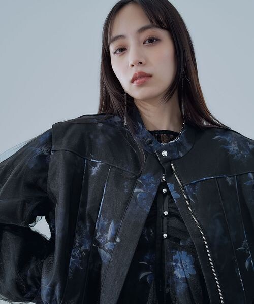 HARE（ハレ）の「2WAYフラワーシアーレイヤーブルゾン（）」 - WEAR