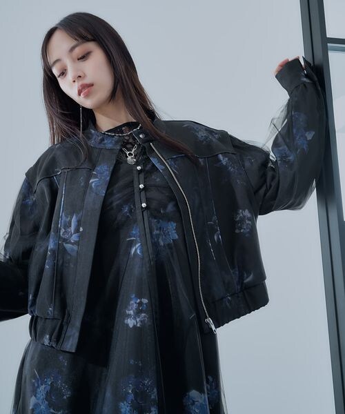 HARE（ハレ）の「2WAYフラワーシアーレイヤーブルゾン（）」 - WEAR