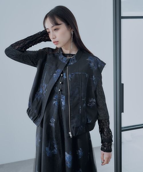 HARE（ハレ）の「2WAYフラワーシアーレイヤーブルゾン（）」 - WEAR