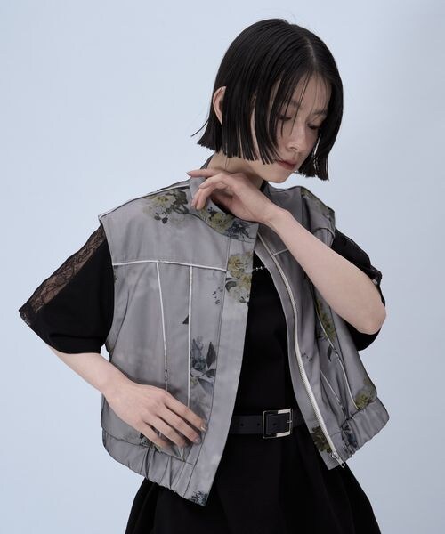 HARE（ハレ）の「2WAYフラワーシアーレイヤーブルゾン（）」 - WEAR