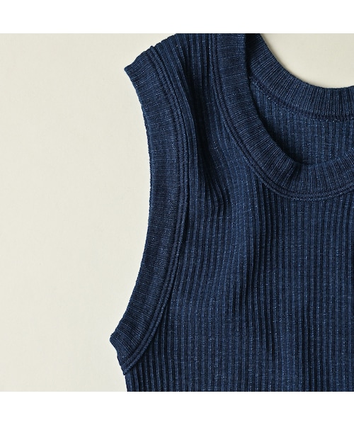 45R（フォーティファイブアール）の「ONEONE 宝物のキャミ（インディゴ）（トップス・レディース・73-インディゴ・00-フリー）」の5枚目の写真