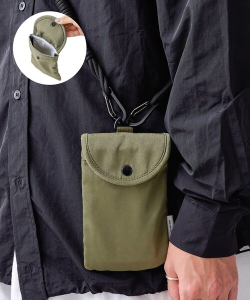 3coins（3coins）の「アーバンドリフトマルチポーチ（ポーチ・メンズ・ブラック/カーキ・FREE）」の2枚目の写真
