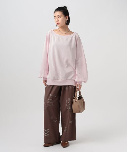 BAYFLOW（ベイフロー）の「[WEB限定]ルーズスウェット（その他・オフホワイト11/グレー15/ブラック19/ピンク20/ベージュ55・F）」の22枚目の写真