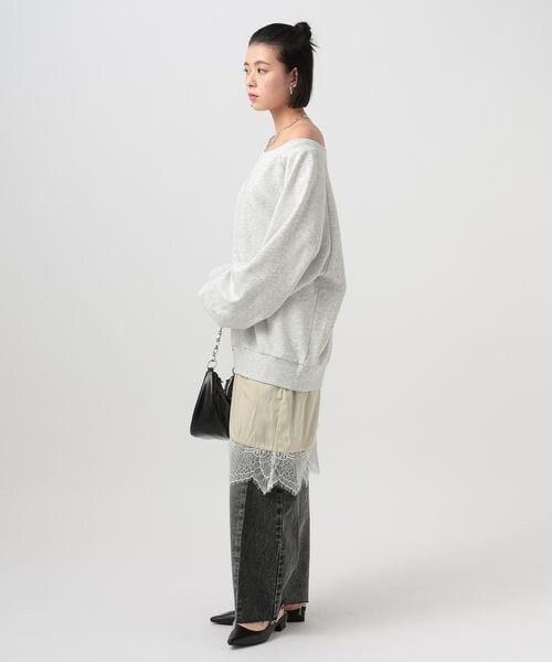 BAYFLOW（ベイフロー）の「[WEB限定]ルーズスウェット（その他・オフホワイト11/グレー15/ブラック19/ピンク20/ベージュ55・F）」の13枚目の写真